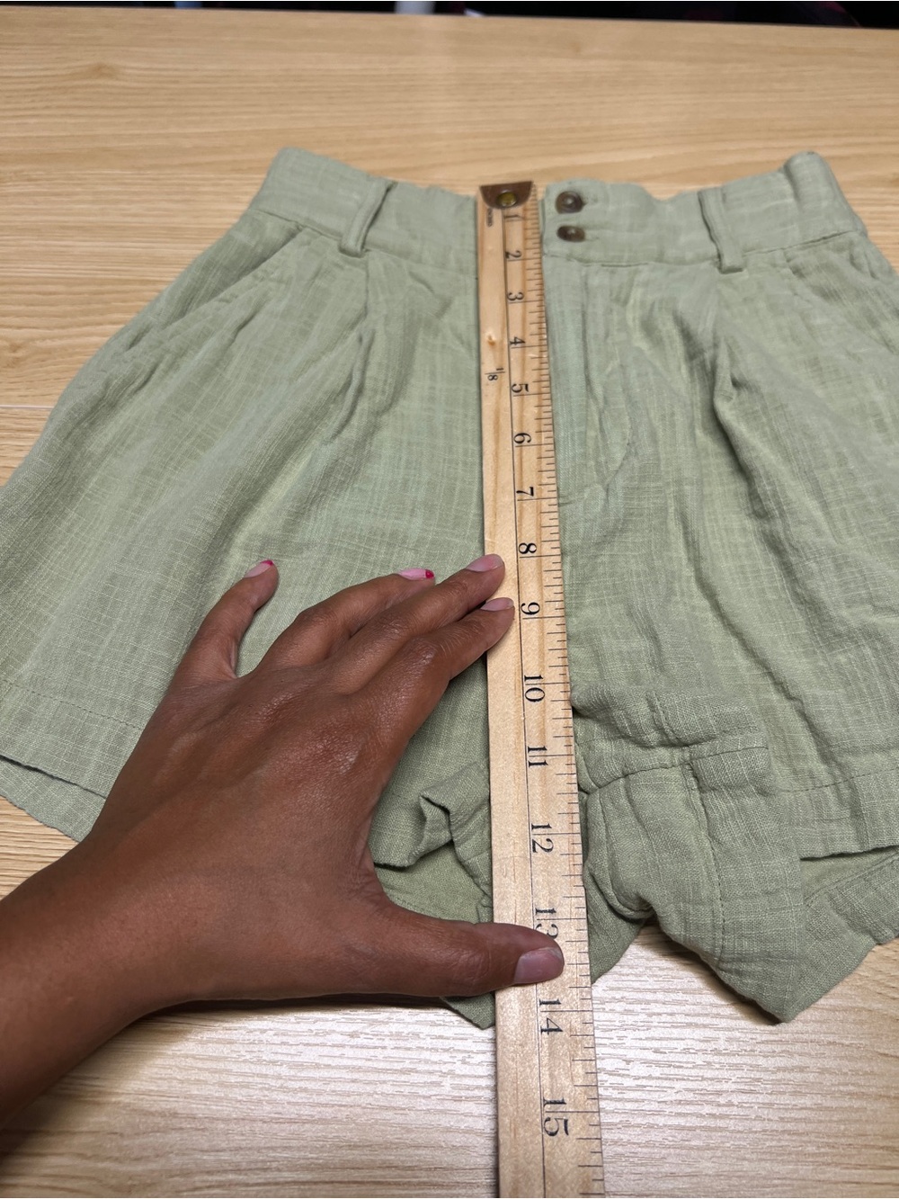 Billabong Tailor Made High Rise Shorts Avocado Green XS - Picture 11 of 12